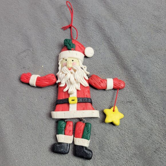 Unbranded Other - Vintage Santa Claus Ornament With Movable Arms‎ & Legs
